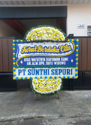 Papan Bunga Duka di Ternate Utara
